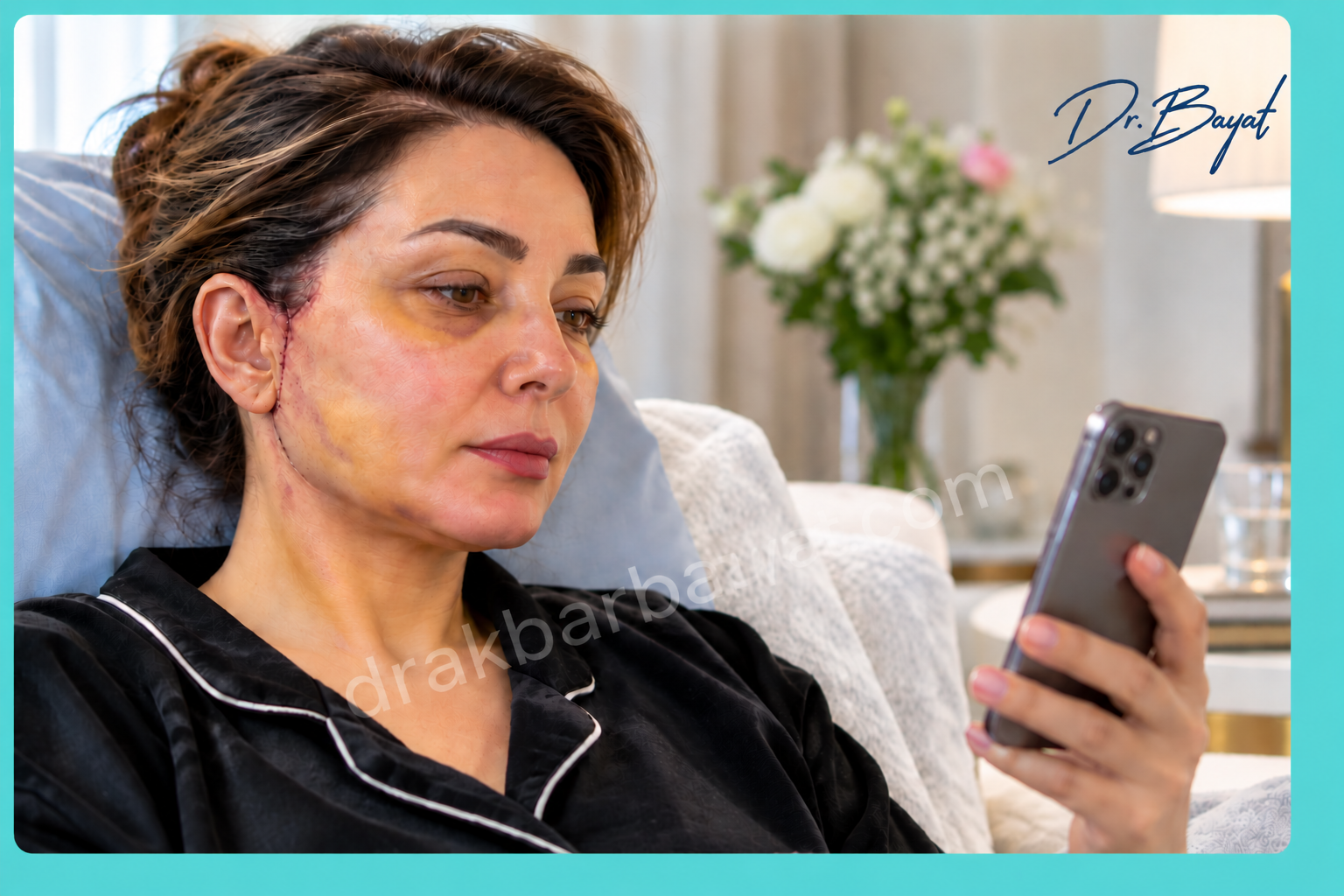 مراقبتهای بعد از جراحی لیفت صورت در روزهای اولیه